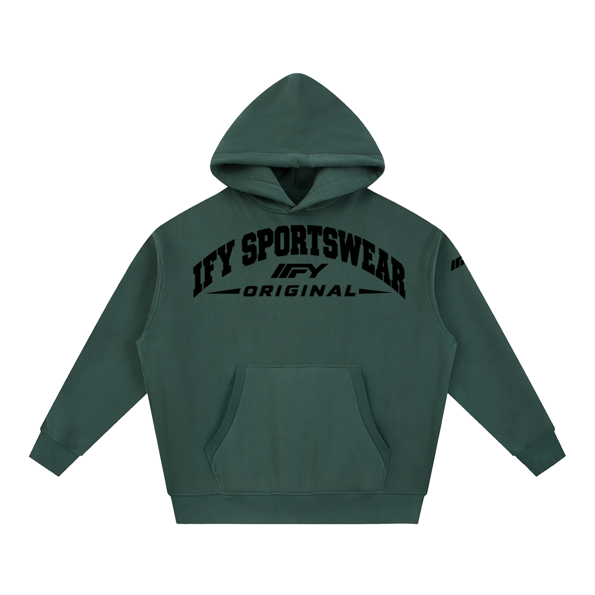 Oversized Boxy-Fit Fleece Hoodie