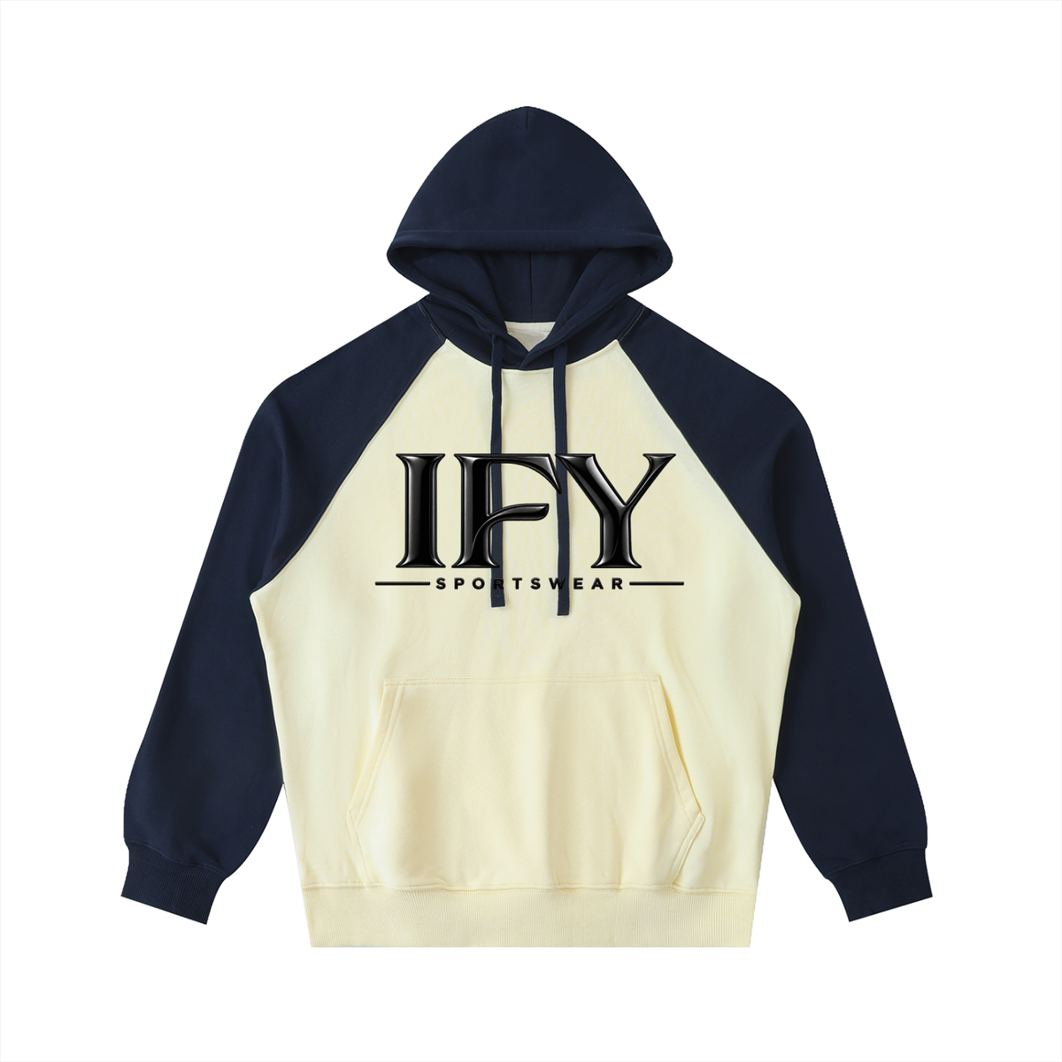 Color-Block Raglan Sleeve Hoodie