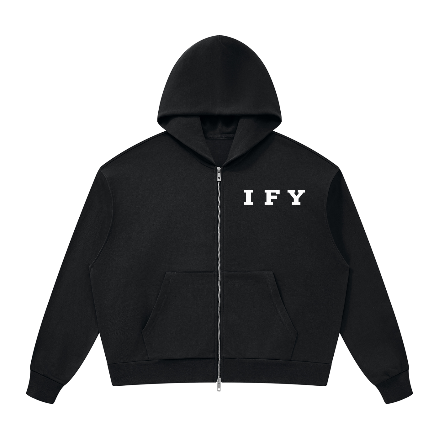 Unisex Drop Shoulder Full Zip Hoodie - Comfort Meets Style for Every Occasion