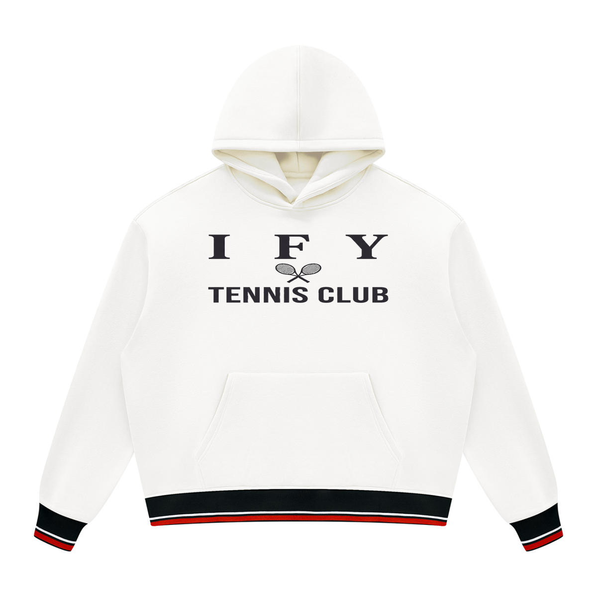 Oversized Colour Block Fleece Hoodie