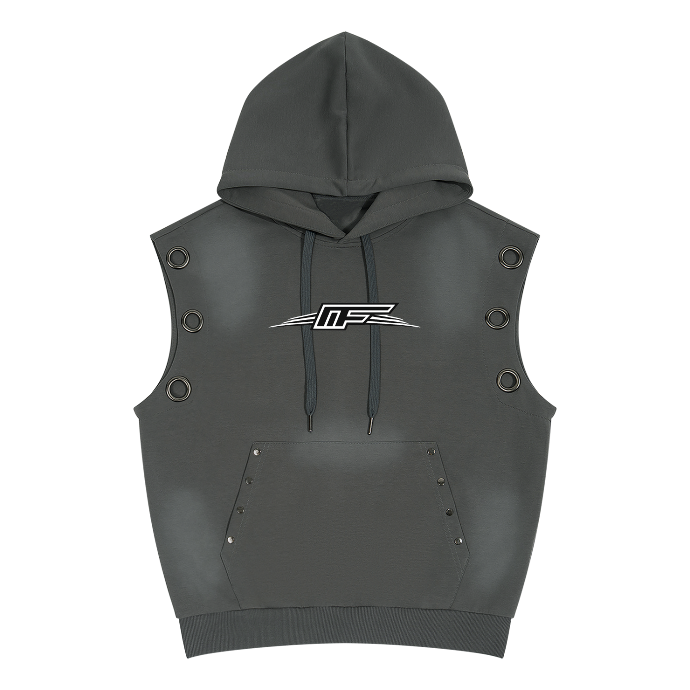 Unisex Vintage Wash Sleeveless Hoodie – Effortless Style for Every Moment