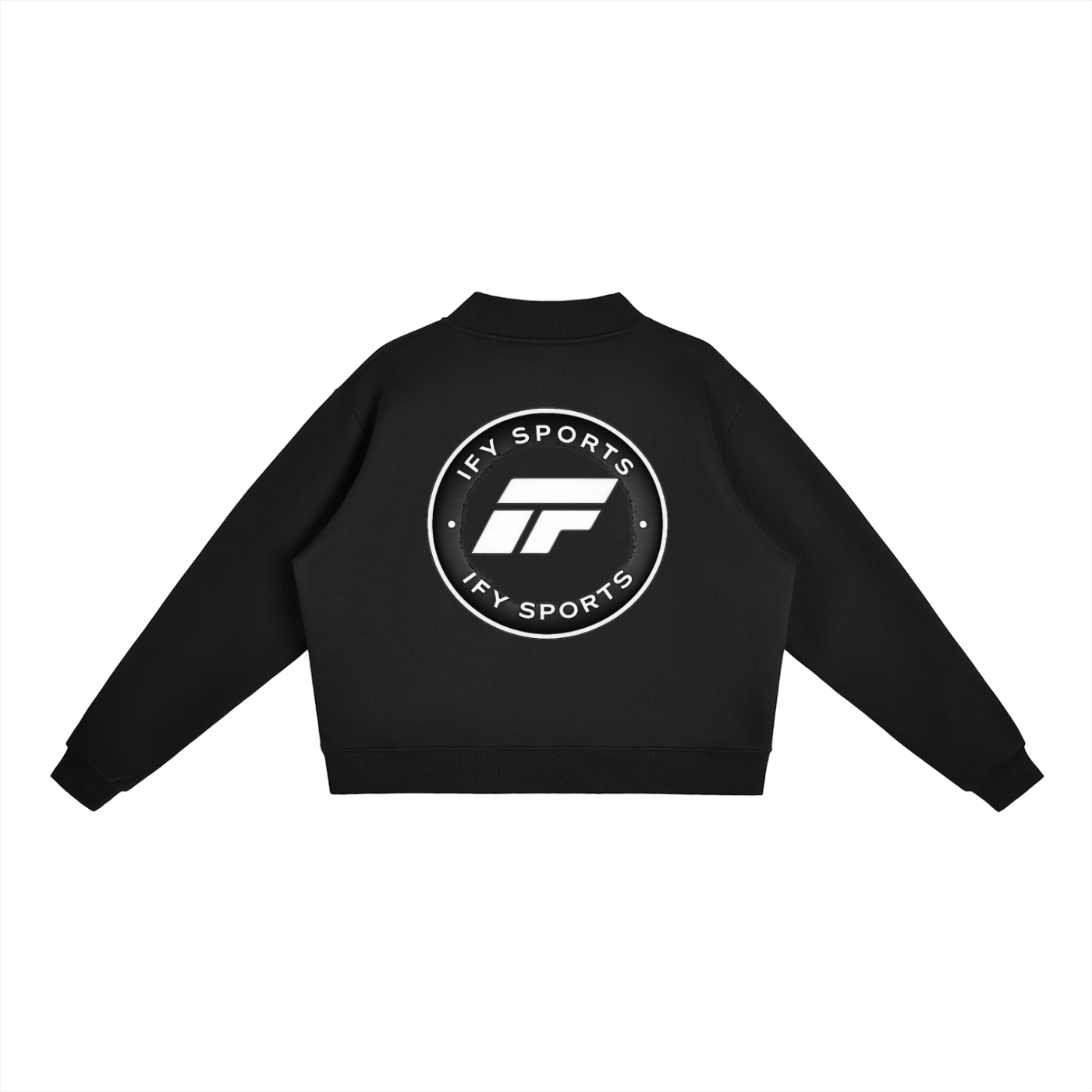 Essential Fleece Mock-Neck Crew Sweatshirt
