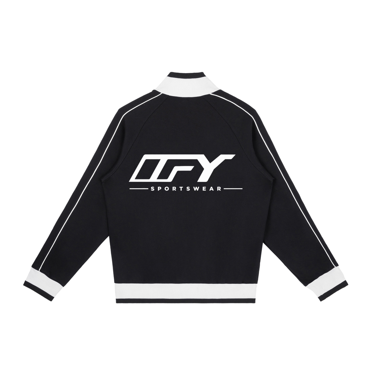 Color Block Raglan Sleeve Zip Track Jacket