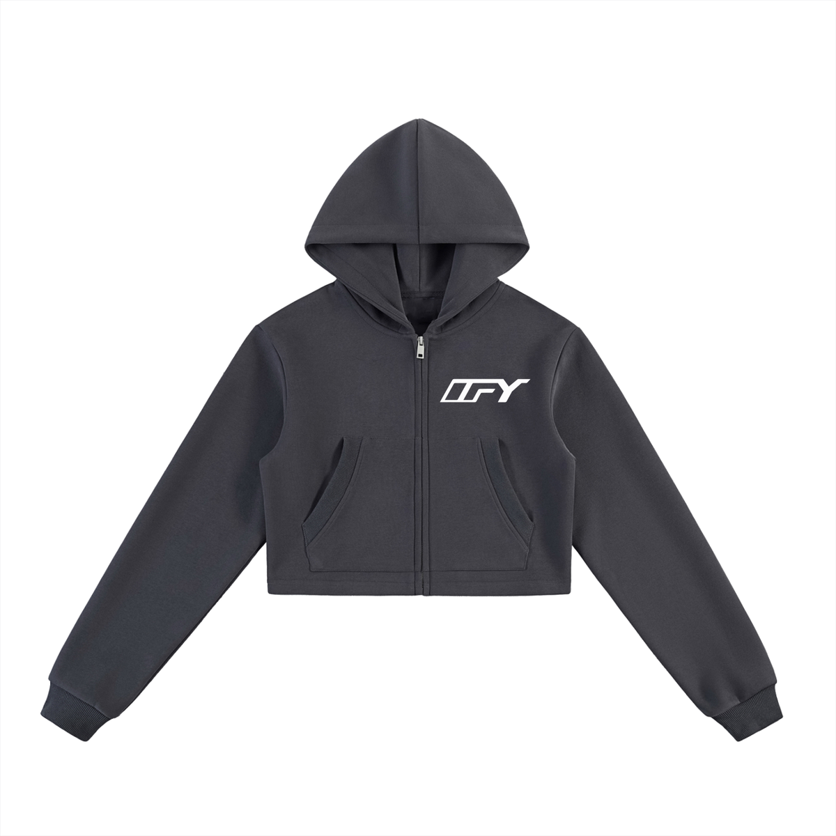 Elevate Your Everyday Style with Our Cropped Zip-Up Hoodie for Women