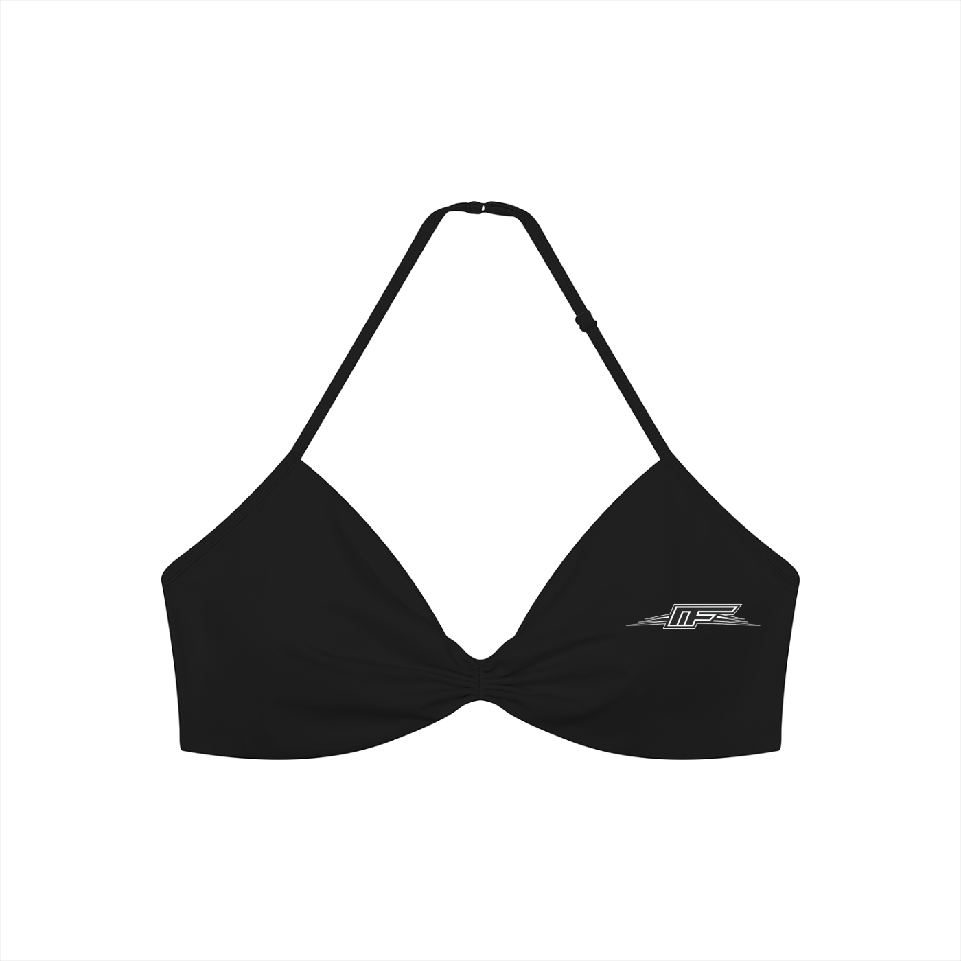 Elevate Your Workout with Our Women's Ruched Halter-Neck Sports Bra