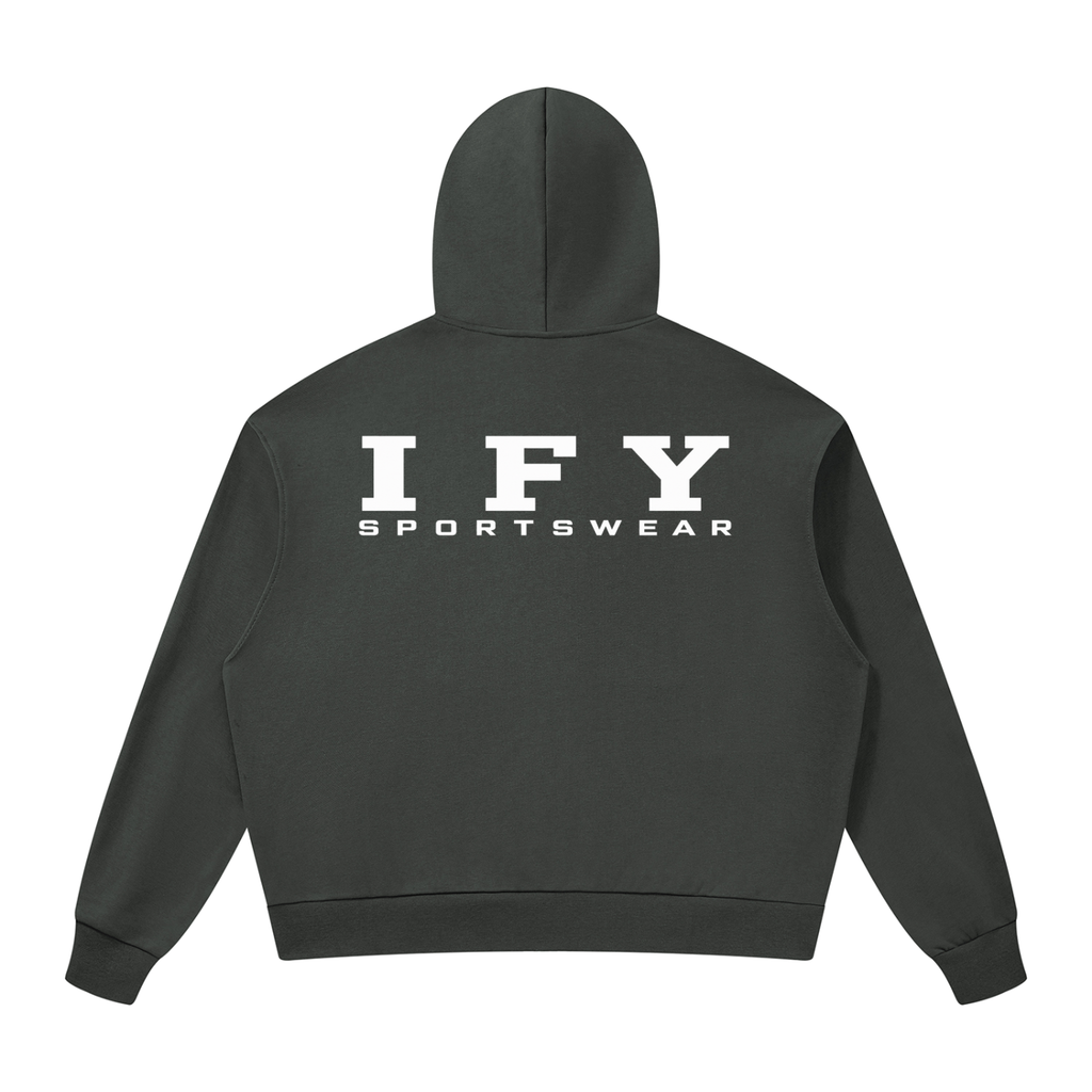 Unisex Drop Shoulder Full Zip Hoodie - Comfort Meets Style for Every Occasion