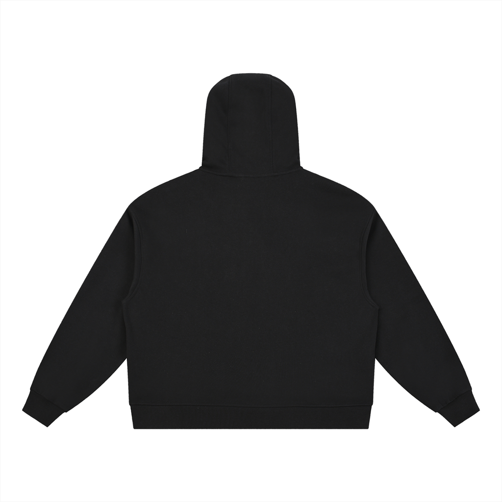 Boxy Button Placket Hoodie - Premium Fleece Gym Hoodie | BRACE