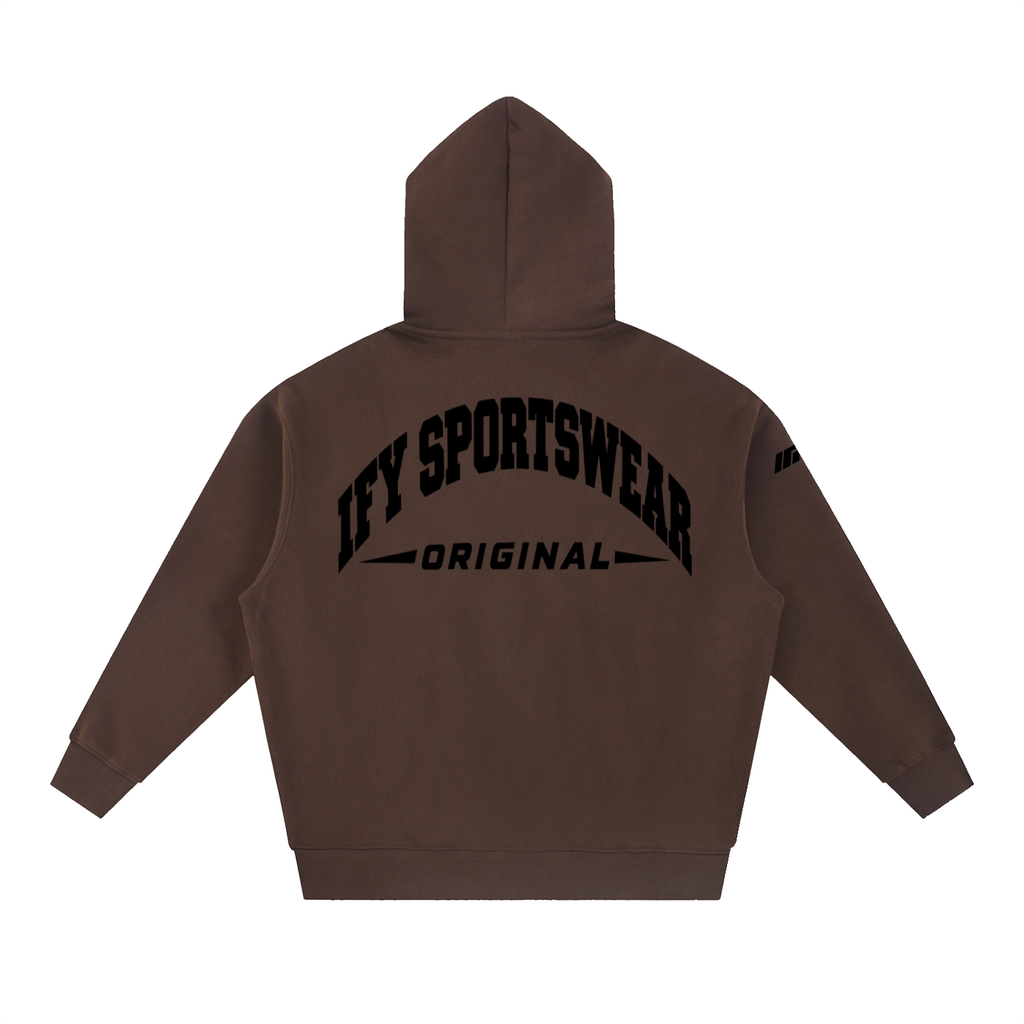 Oversized Boxy-Fit Fleece Hoodie