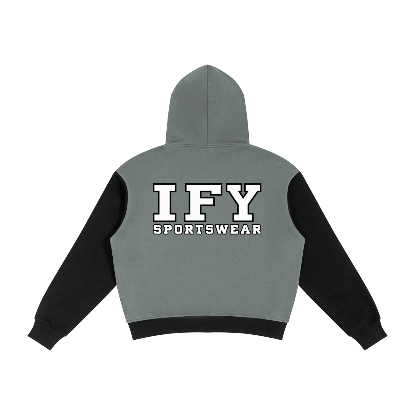Unisex Color Block Fleece Full Zip Hoodie