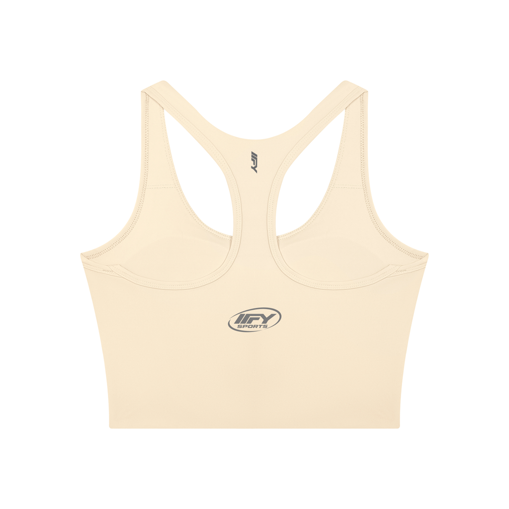 Mesh Panel Colour Block Yoga Crop Tank