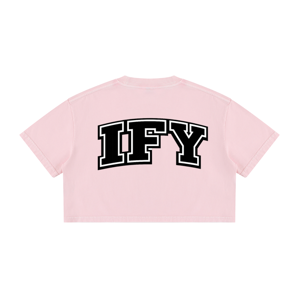 Elevate Your Wardrobe with Our Women's Cotton Crop T-Shirt