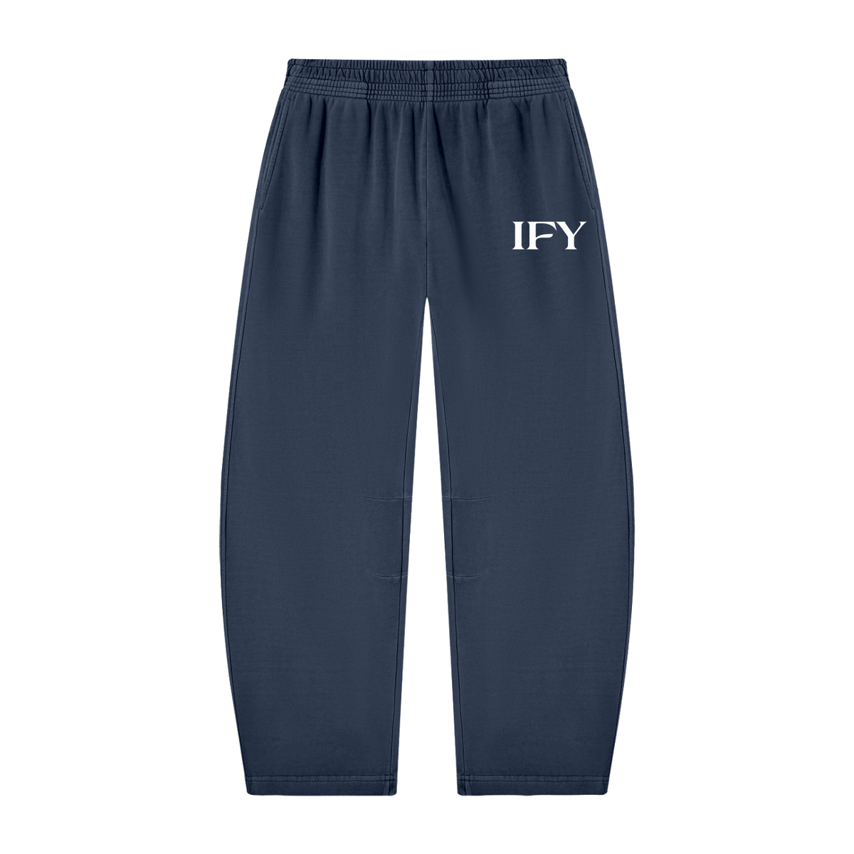Unisex Vintage Washed Barrel Leg Sweatpants