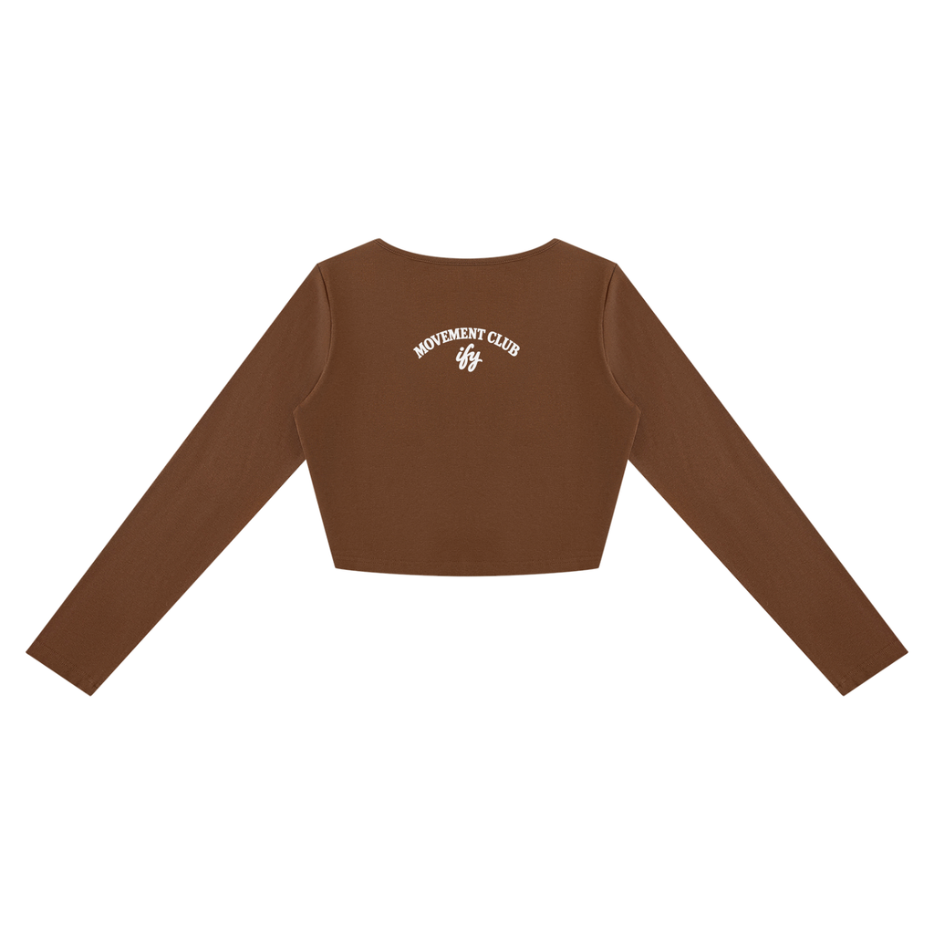 Cotton-Rich Cropped Long-Sleeve T-Shirt
