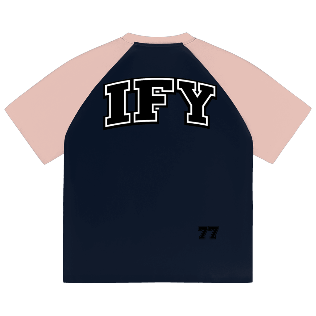 Color-Blocked Raglan Sleeve T-Shirt