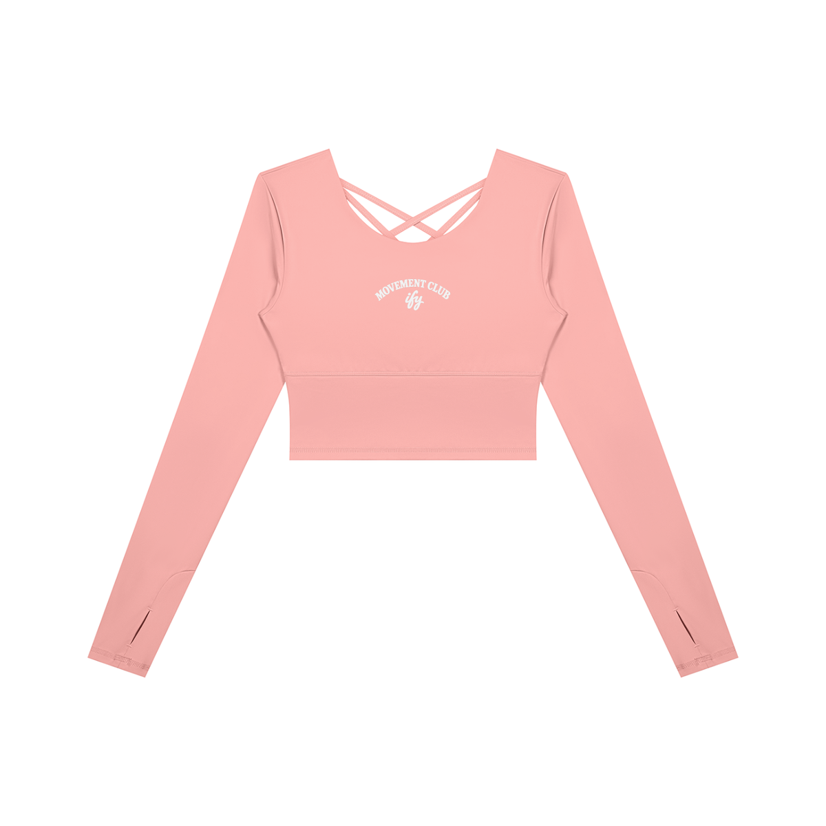 Cropped Long-Sleeve Yoga Top