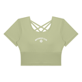 Short-Sleeve Yoga Crop T-Shirt