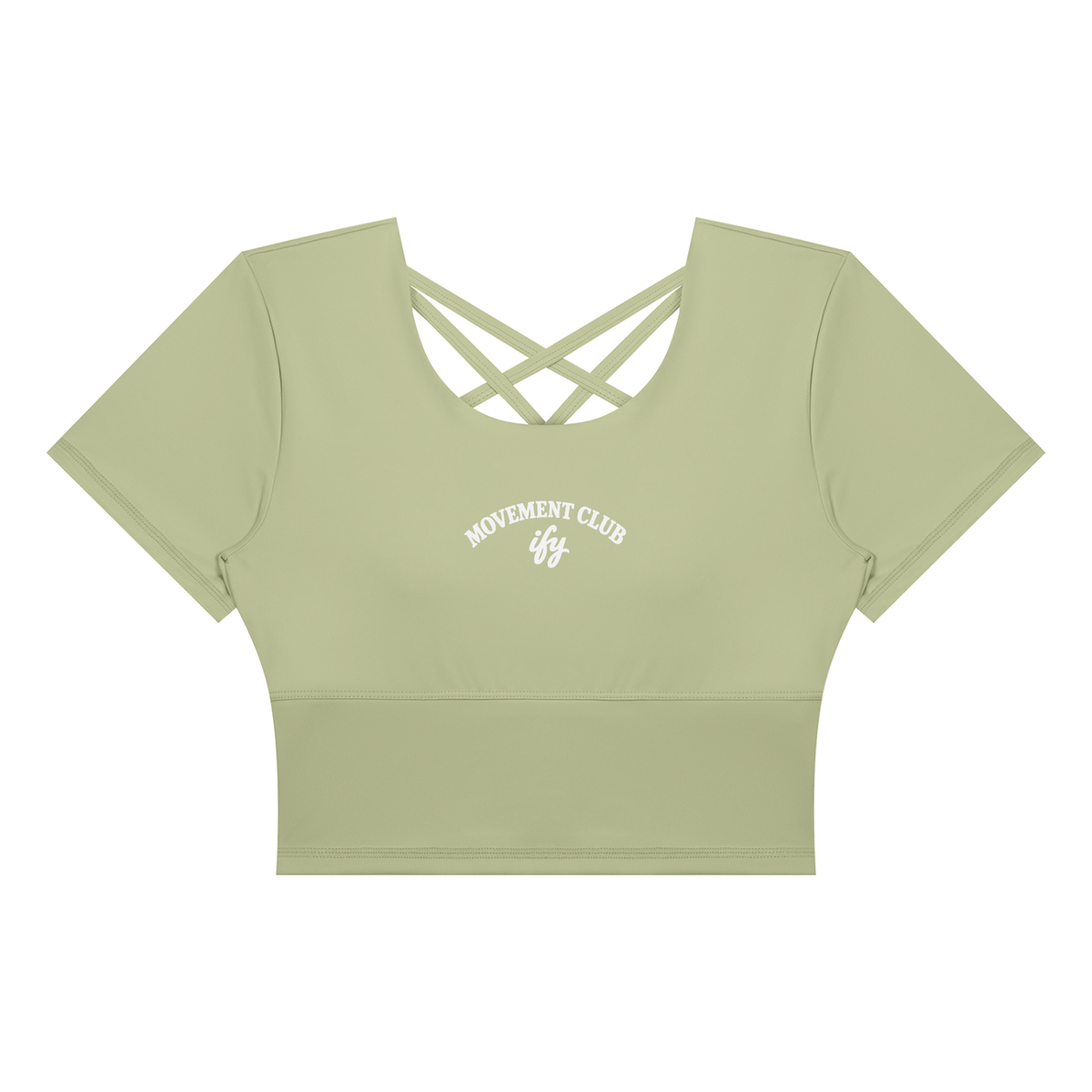 Short-Sleeve Yoga Crop T-Shirt