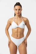 Womens Ruched Halter-Neck Sports Bra: Elevate Comfort and Style During Workouts