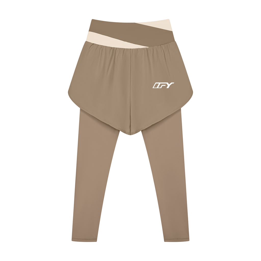 Women's Paneled High Waisted Yoga Leggings