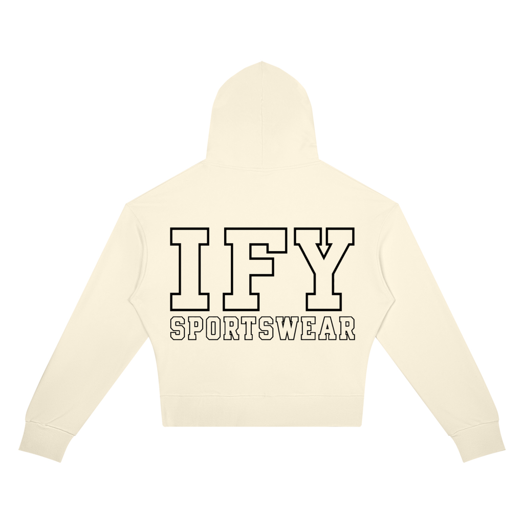Crop Drop Shoulder Hoodie