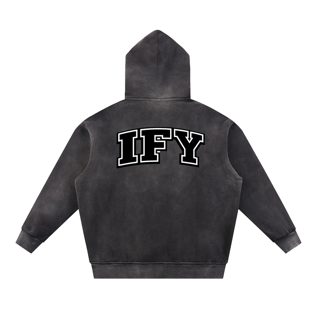Elevate Your Style with the Sun Fade Contrast Tape Hoodie