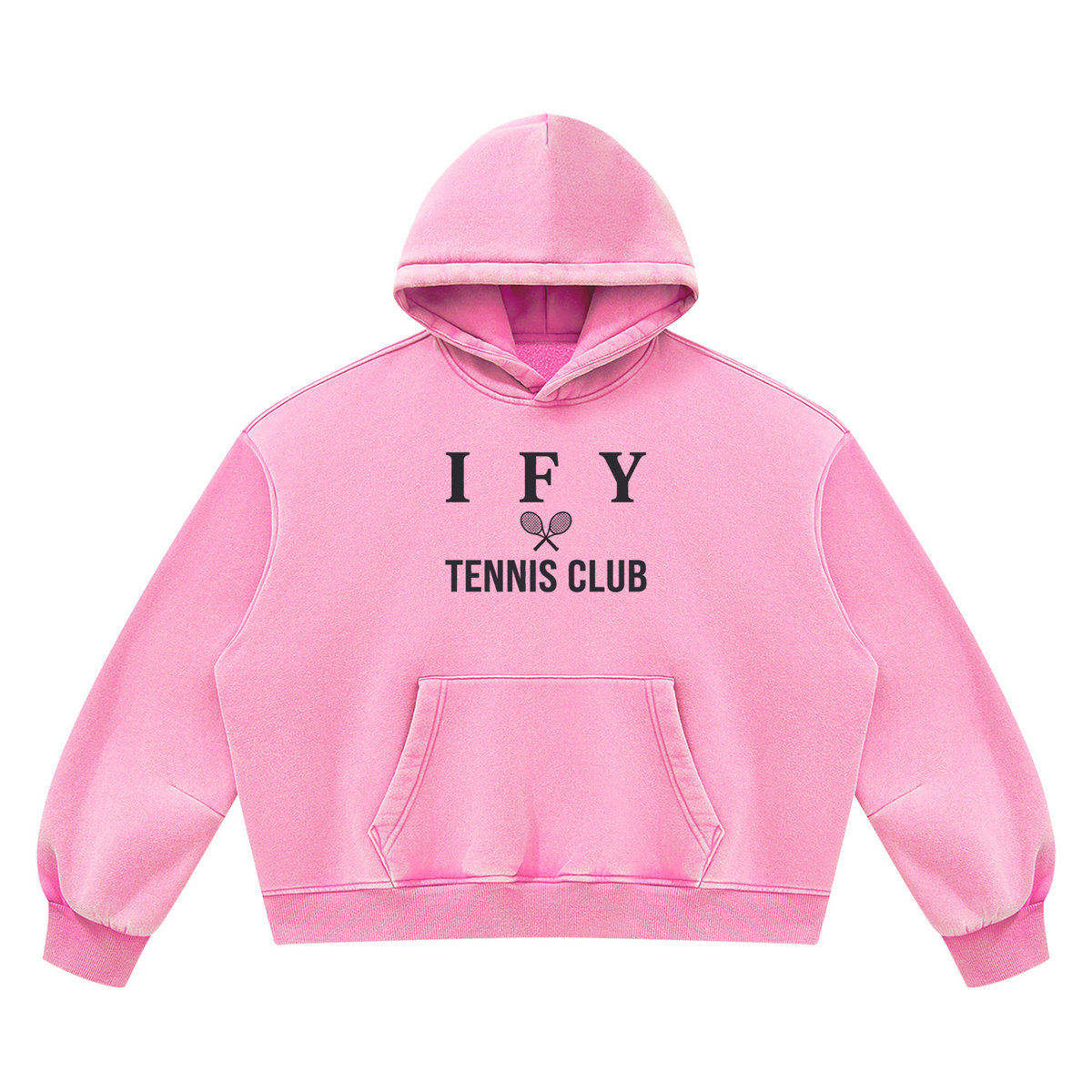 Vintage Wash Boxy Fleece Hoodie