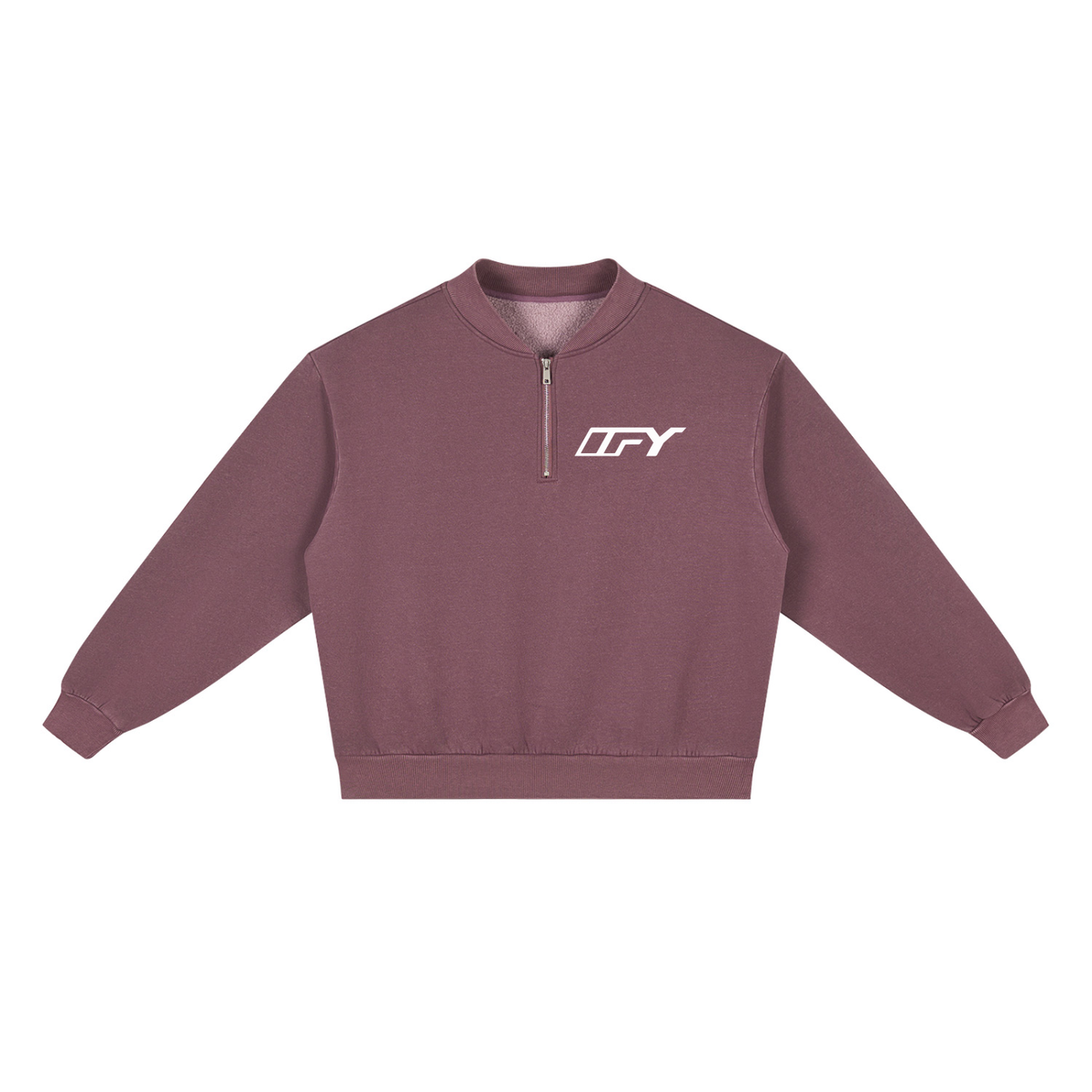 Unisex Vintage Wash Fleece Quarter Zip Sweatshirt