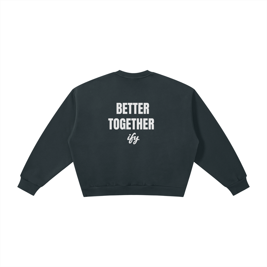 Boxy Fleece Crewneck Sweatshirt