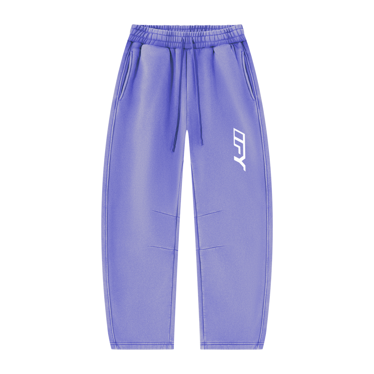 Unisex Vintage Wash Barrel Leg Fleece Sweatpants