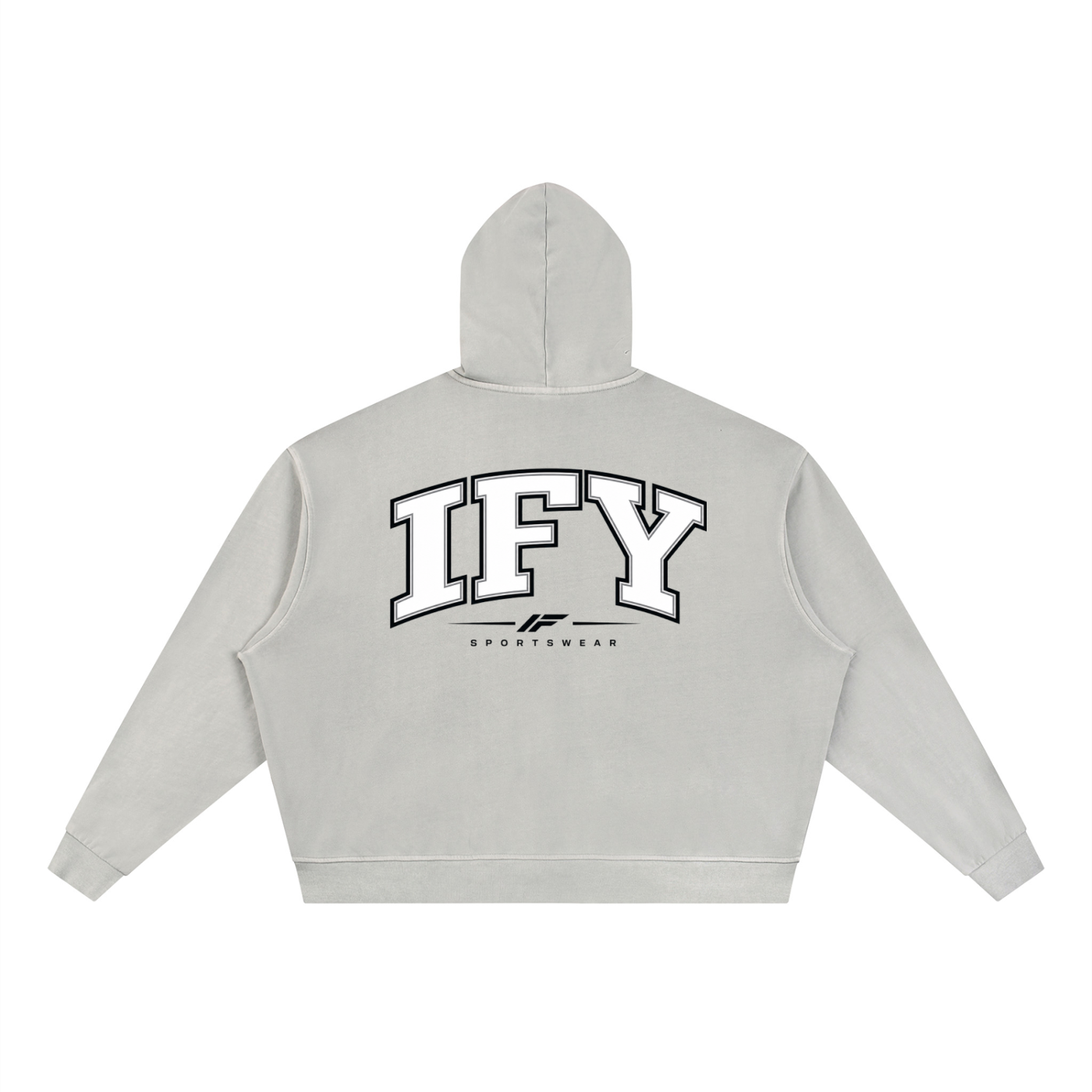 Unisex Vintage Wash Full Zip Boxy Hoodie