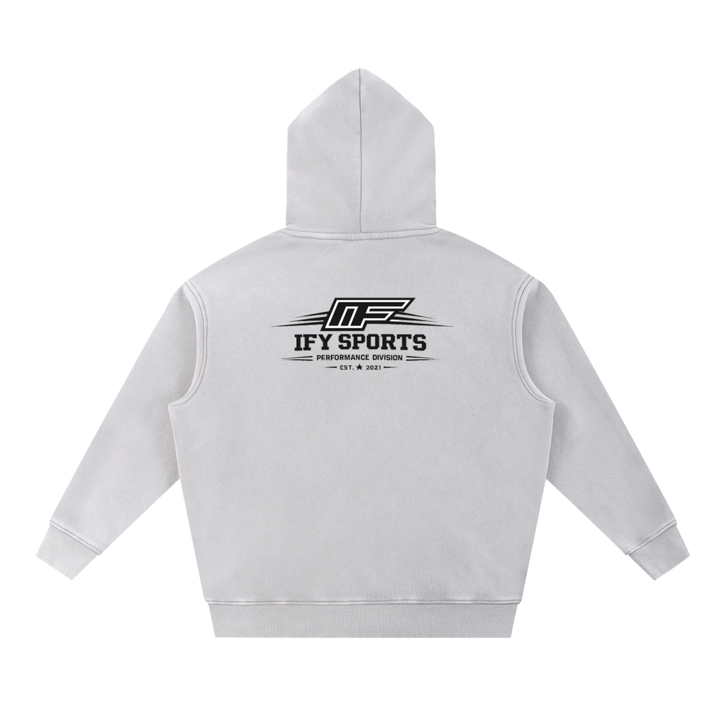 Snow Wash Fleece Oversize Hoodie