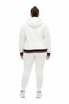 Unisex Oversized Color Block Fleece Hoodie