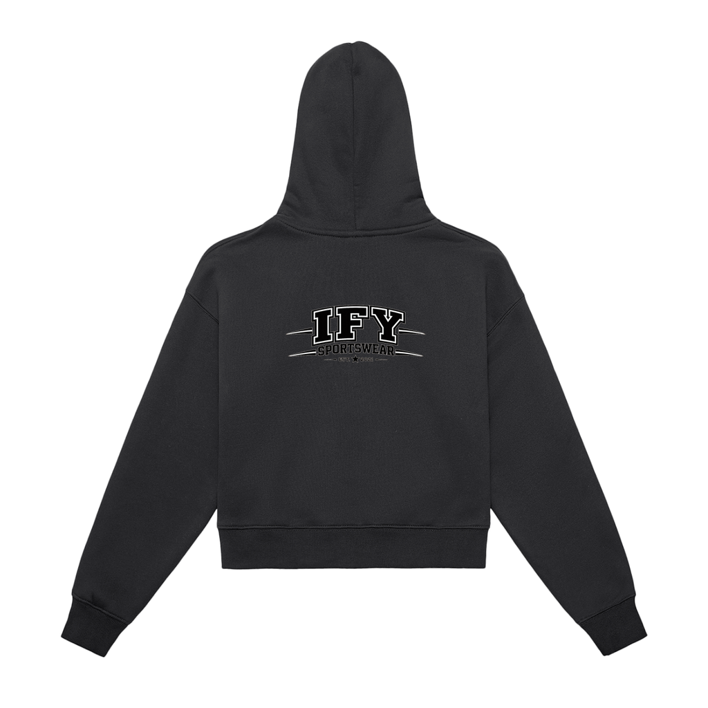 Cropped Zip-Up Hoodie for Women – Elevate Your Everyday Style