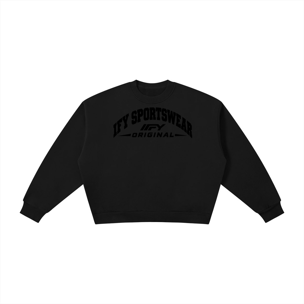 Boxy Fleece Crew-Neck Sweatshirt