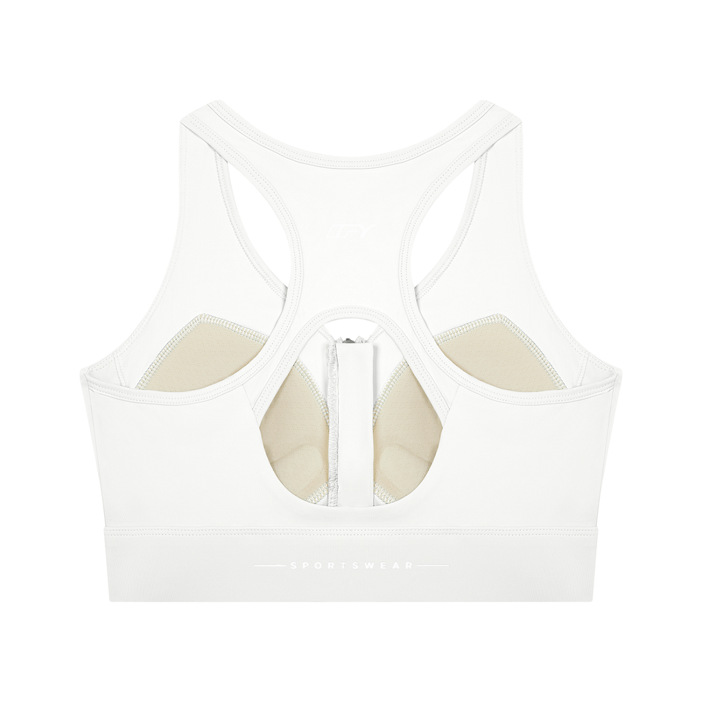 Women’s Cropped Zip Yoga Sports Bra