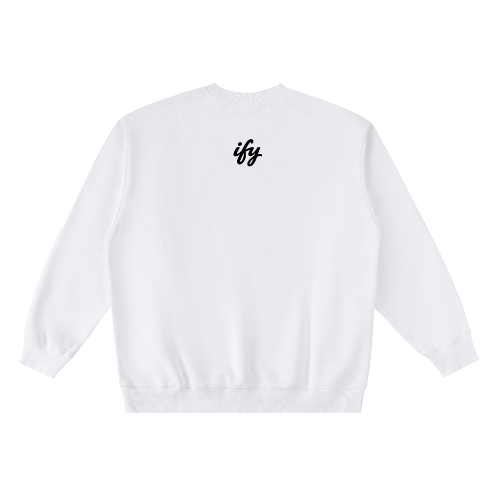 Oversized Crewneck Taped Sweatshirt