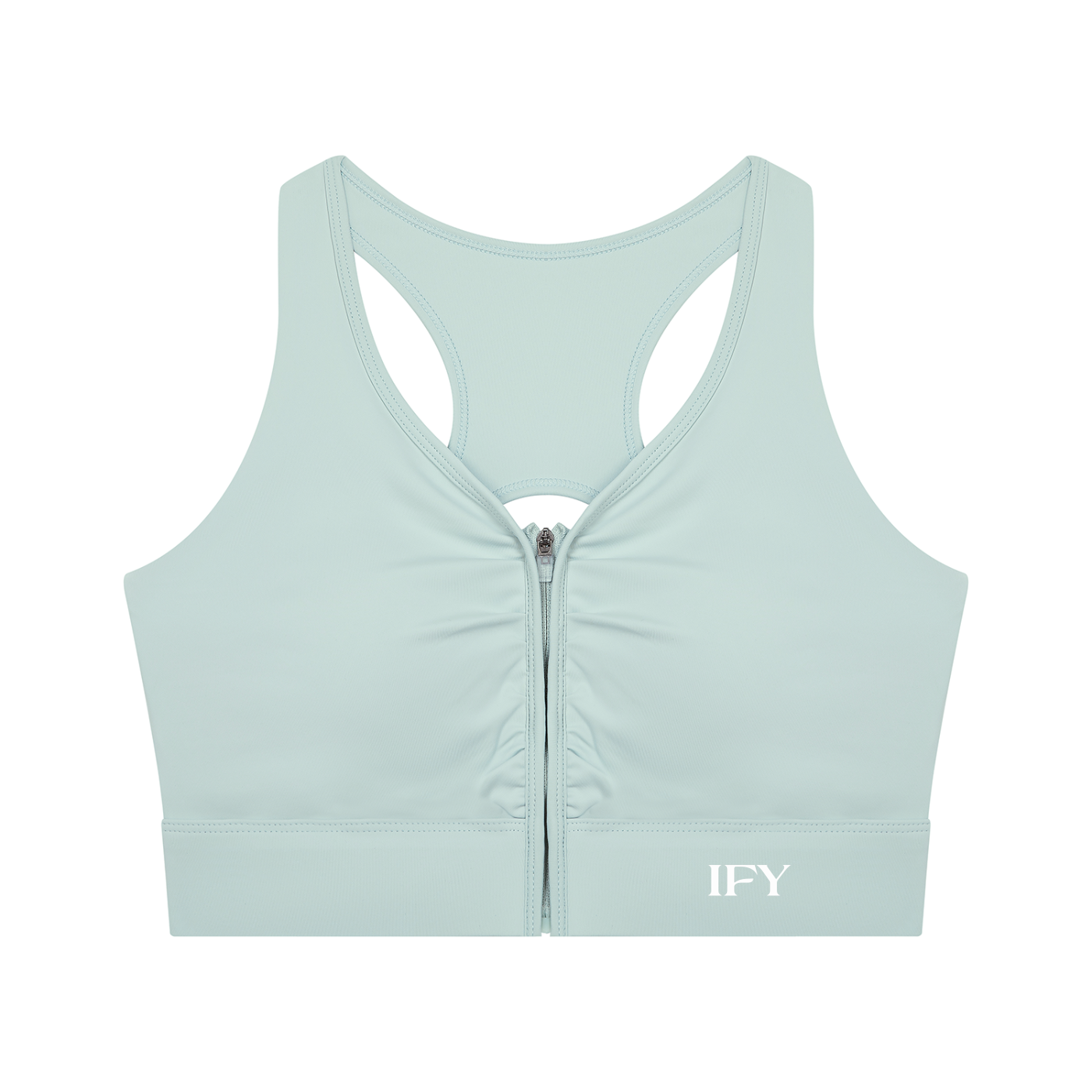 Women’s Cropped Zip Yoga Sports Bra