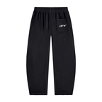 Unisex Vintage Washed Barrel Leg Sweatpants