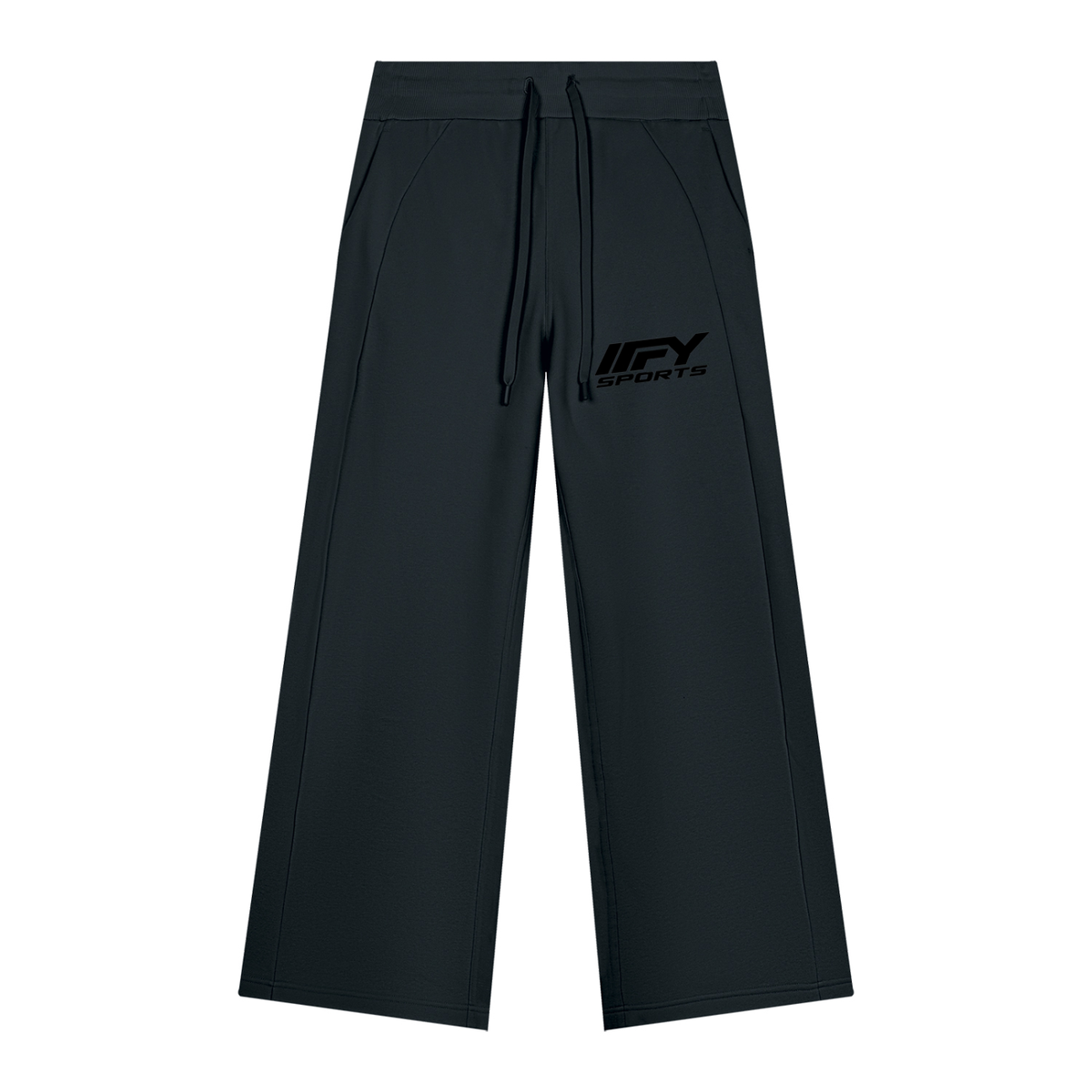 Cropped Zip Hoodie & Wide-Leg Fleece Set