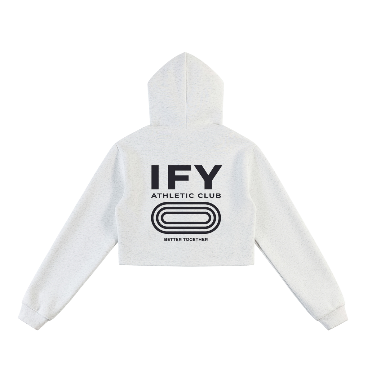 Cropped Zip-Up Hoodie