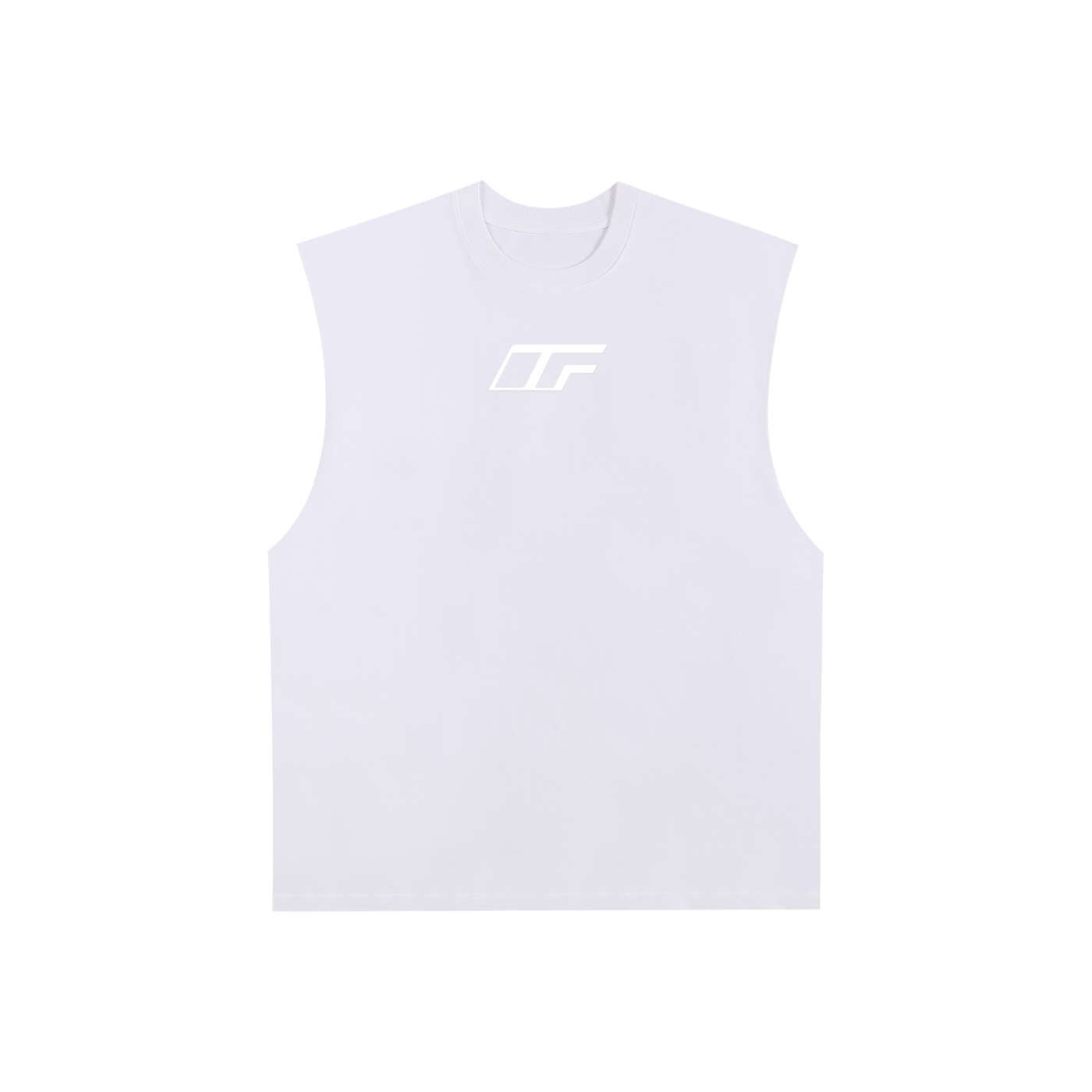 Raw Edge Cotton Tank Top