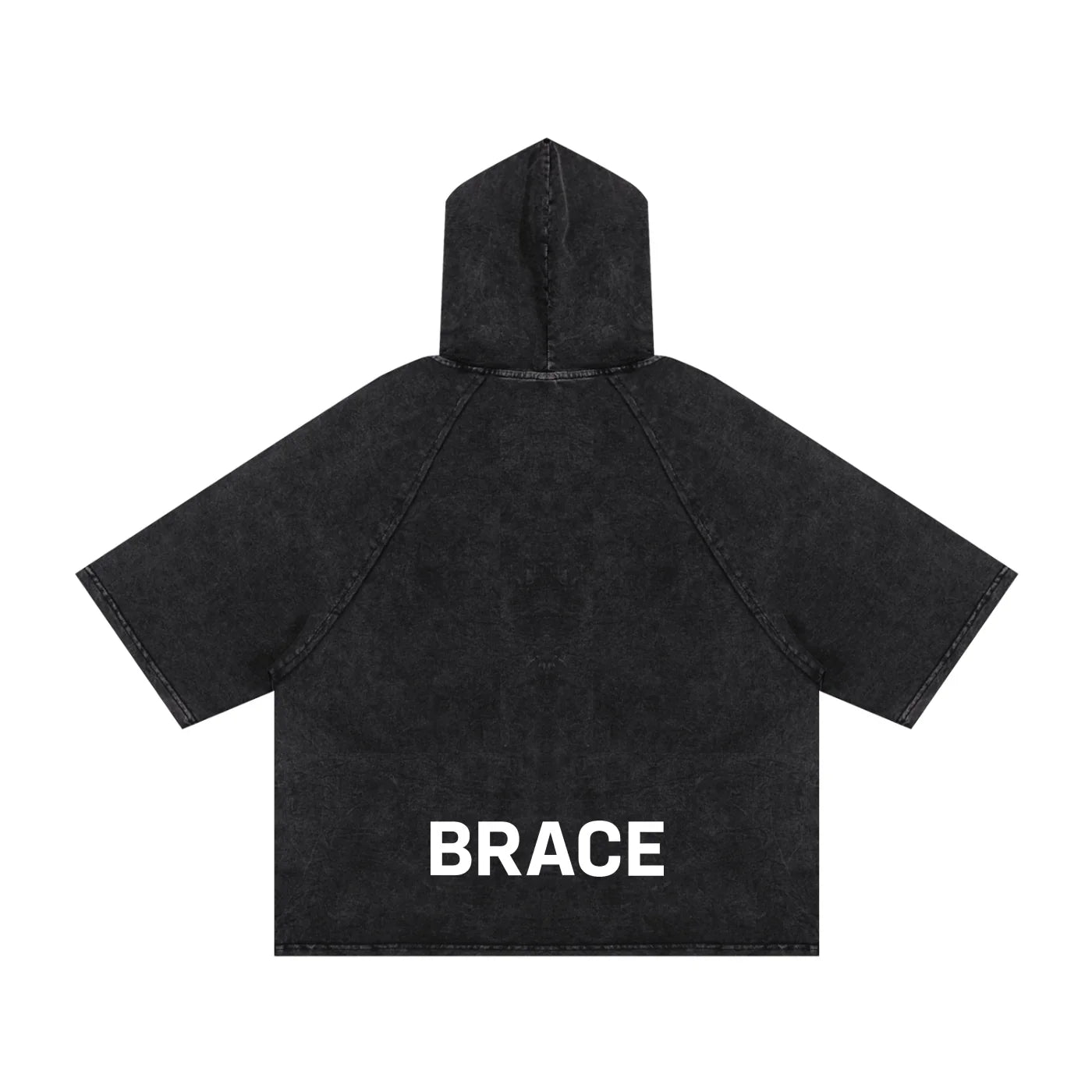 Hooded Boxy T-Shirt - Snow Washed Gym Tee | BRACE
