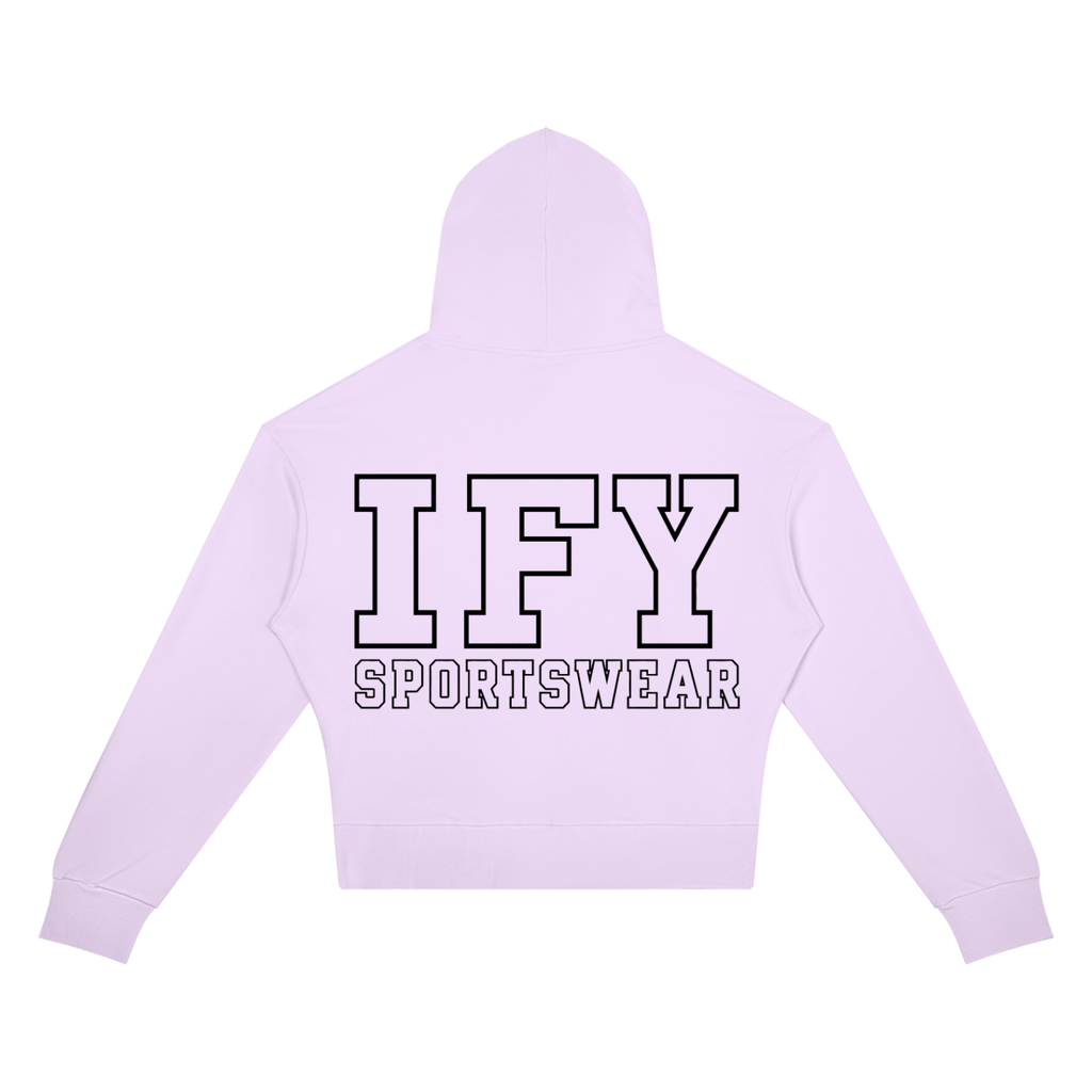 Crop Drop Shoulder Hoodie