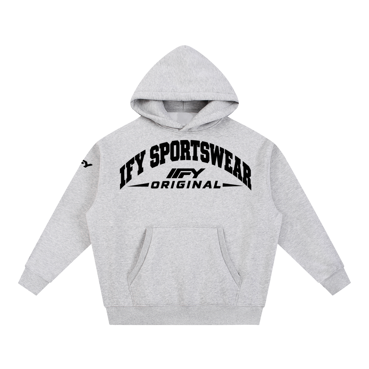 Oversized Boxy-Fit Fleece Hoodie