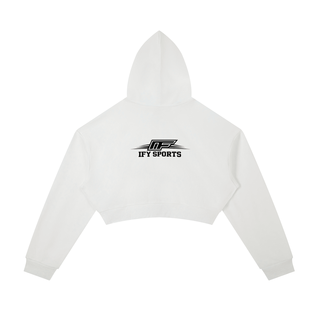 Essential Cropped Zip-Up Hoodie