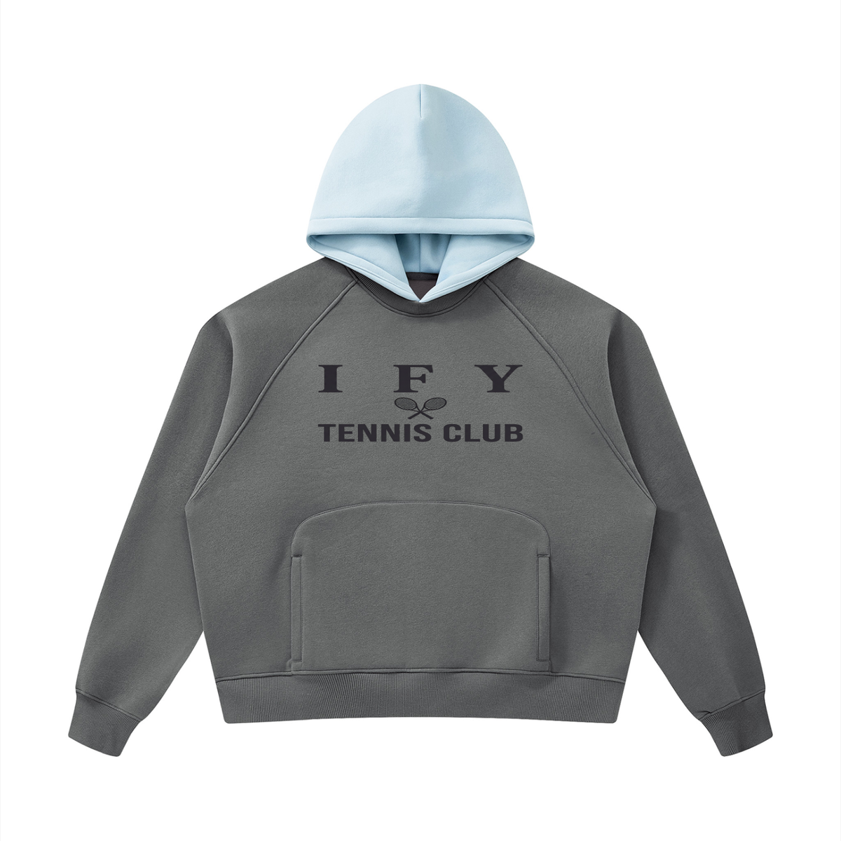 Fleece Raglan Colour Block Hoodie