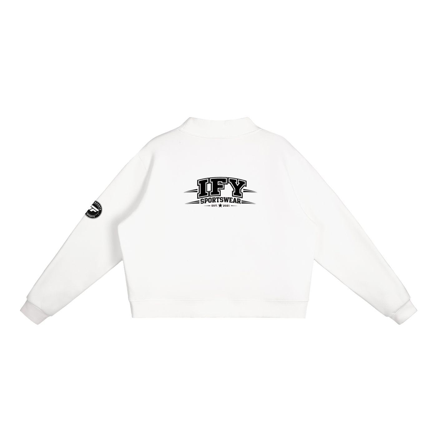 Elevate Your Style with Our Women's Fleece Mock-Neck Sweatshirt
