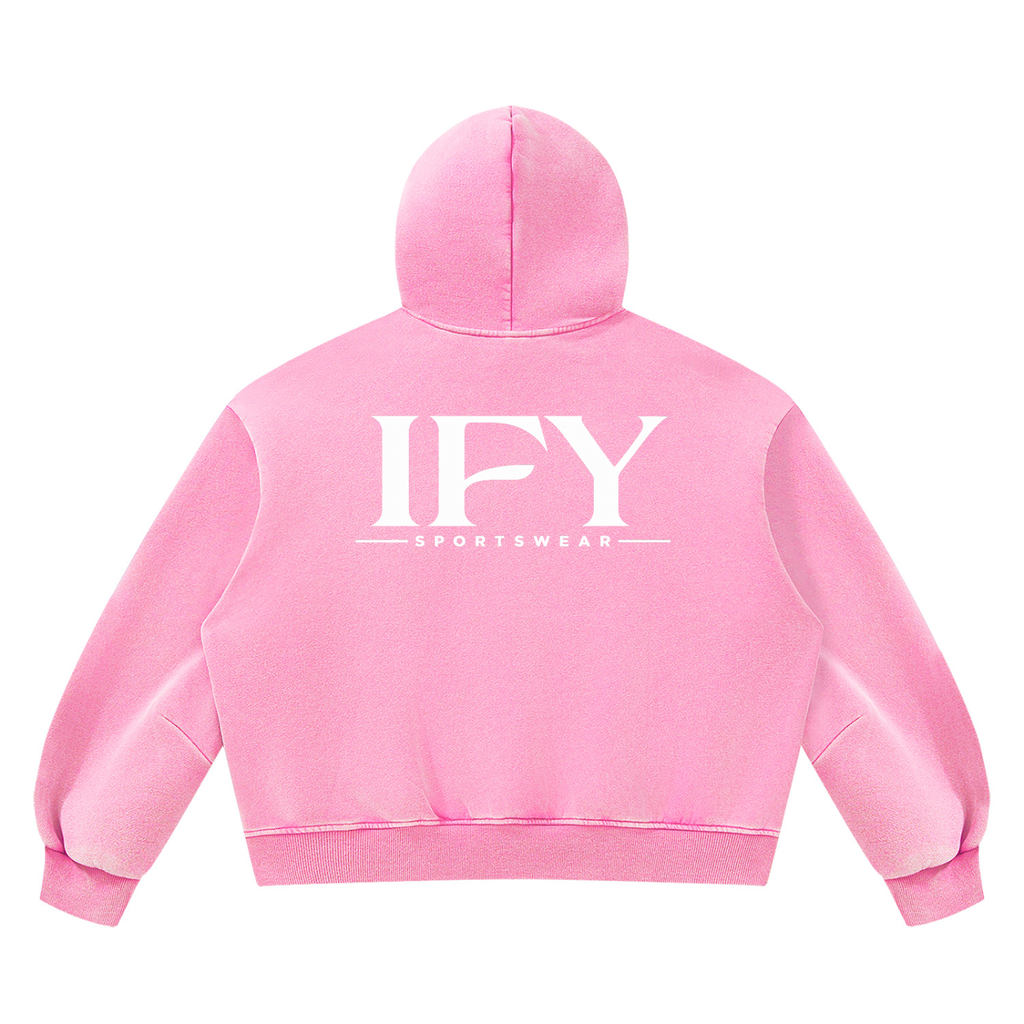 Unisex Vintage Wash Boxy Fleece Hoodie