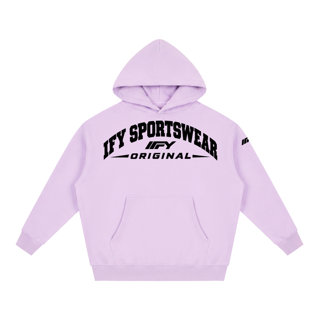 Oversized Boxy-Fit Fleece Hoodie