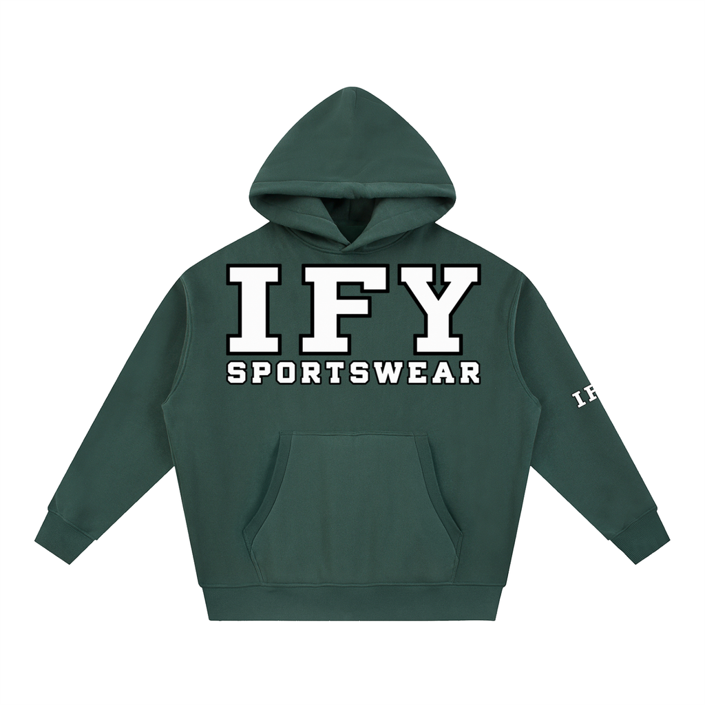 Essential Oversized Boxy Fit Fleece Hoodie